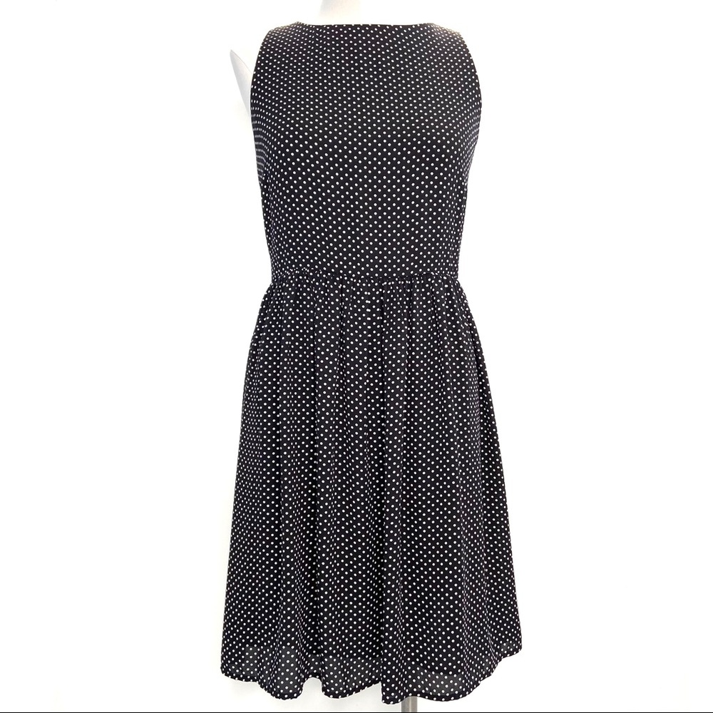 LOFT Sleeveless Polkadot Dress